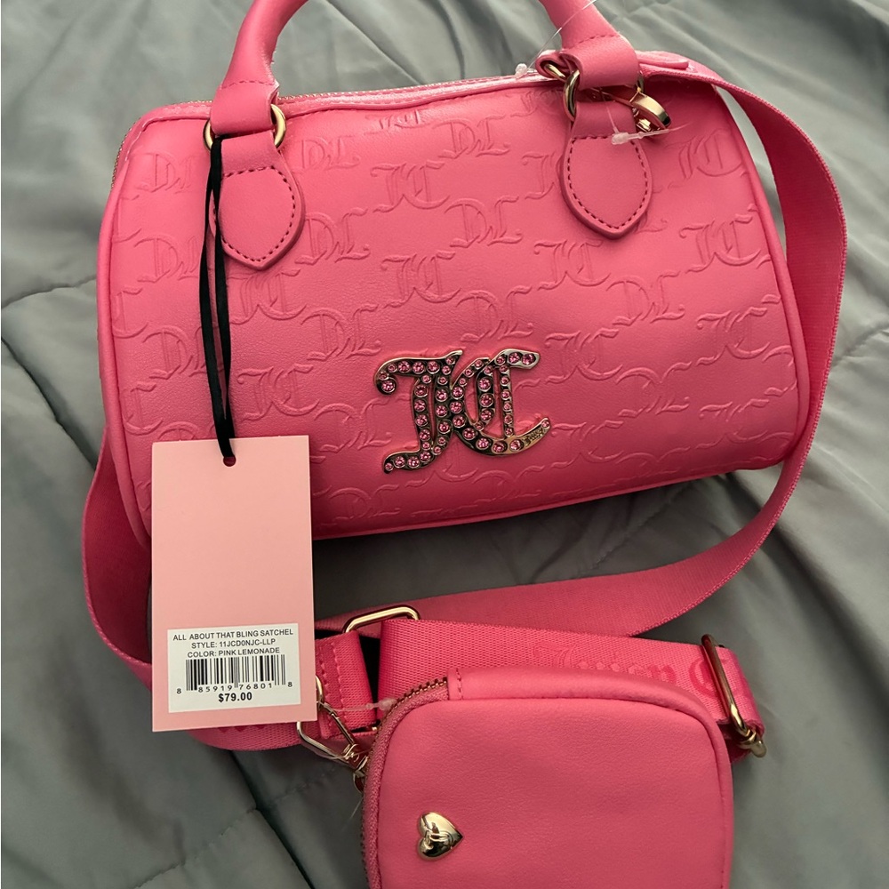 Juicy Couture Pink Embossed Mini Bag Set - Picture 5 of 10